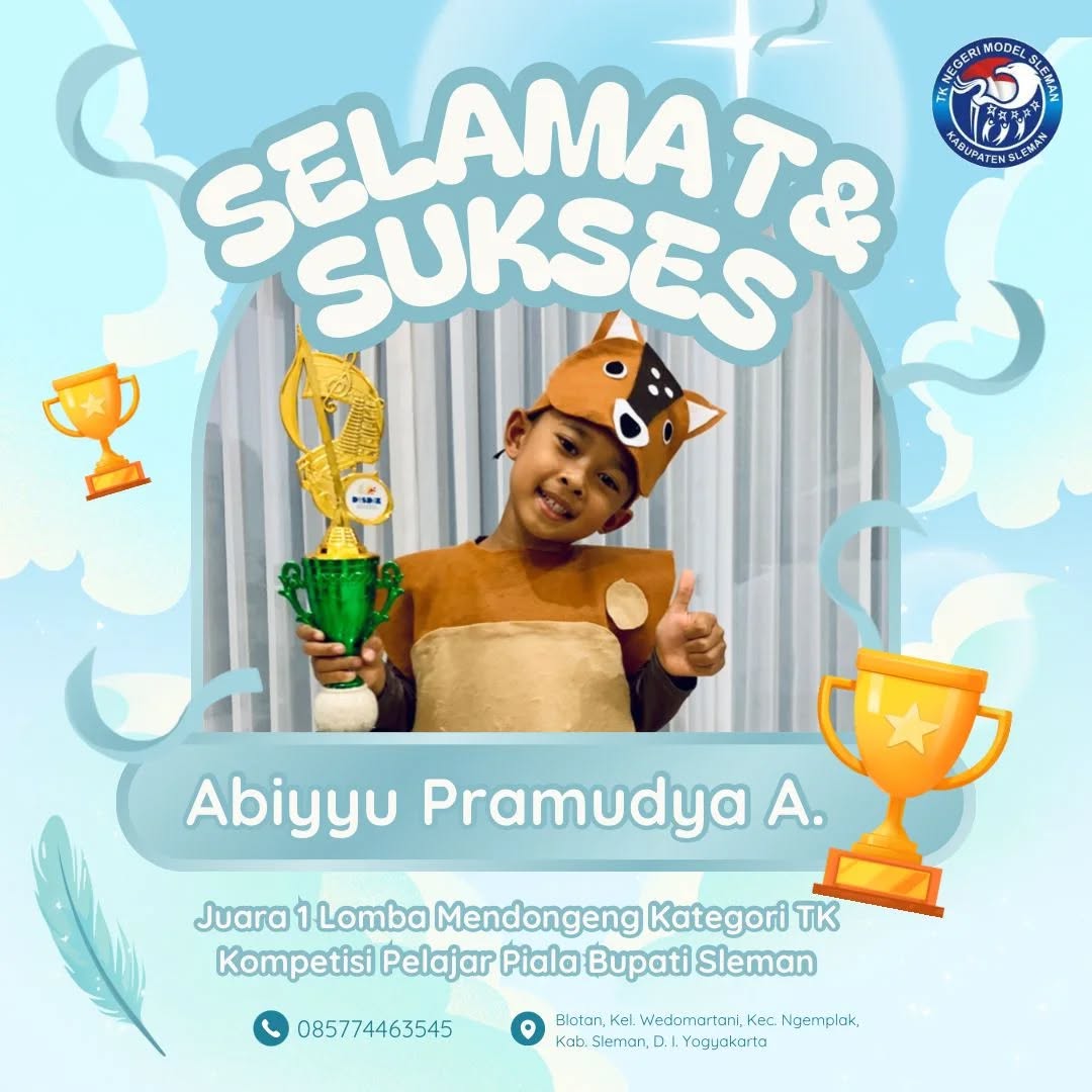 Juara 1 Lomba Mendongeng Kategori TK