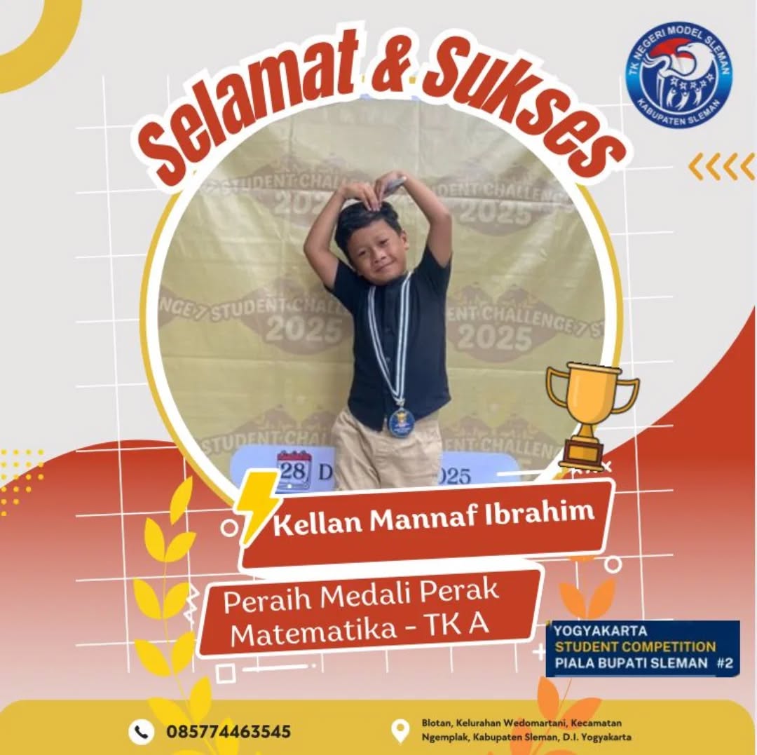 Juara 2 Lomba Matematika TK A